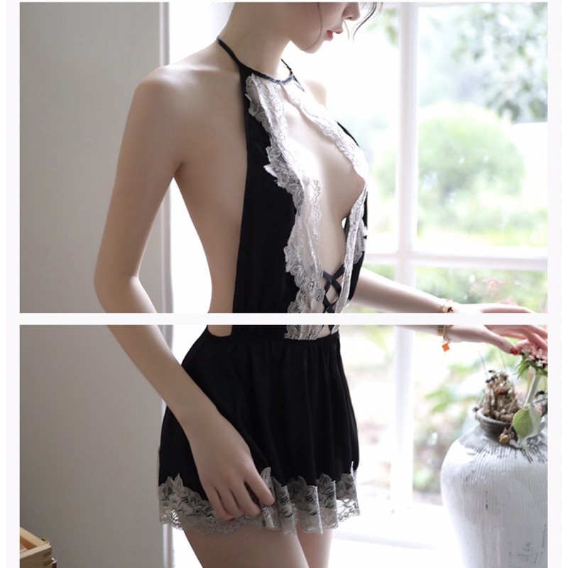 (Có Bigsize) Set ren cột dây HỞ LƯNG quyến rũ sexy (kèm chip) | BigBuy360 - bigbuy360.vn