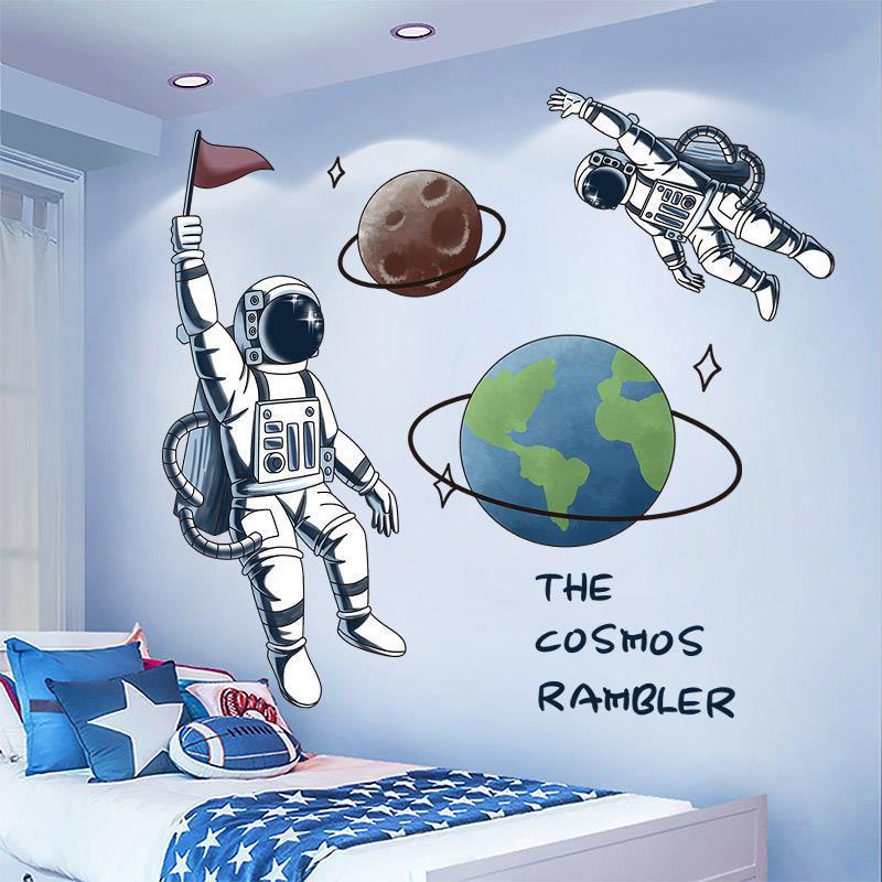 Giấy Dán Tường Tự Dính Họa Tiết 3d Trang Trí Phòng Ngủ Cho Bé Trai