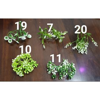 Cỏ điểm rời cắm hoa giả, hoa sáp