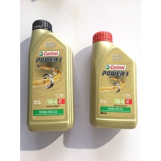 Nhớt Castrol Power 4T 0.8L , 1L Chính Hãng