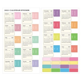 STICKER LỊCH 2021