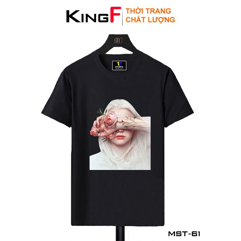 Áo thun nữ form vừa tay ngắn COTTON 100% in hình KingF Áo phông Nam Nữ Những Cô Gái Xinh Đẹp - Thoáng mát - Mịn màng | BigBuy360 - bigbuy360.vn