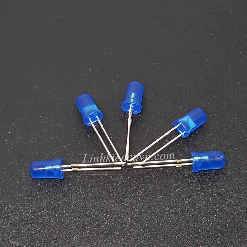 Led 5mm xanh dương đục