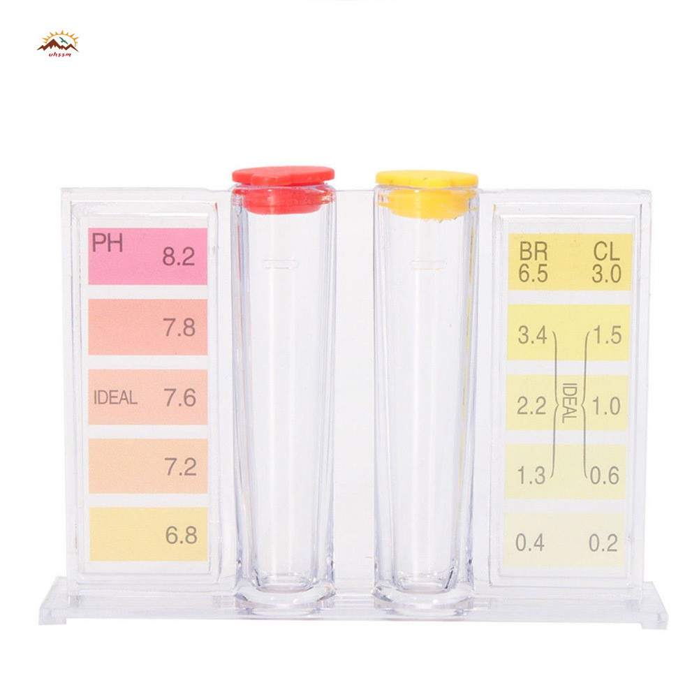 XQ 1 Set PH Chlorine Water Quality Test Kit Hydrotool Testing Kit Accessories for Swimming Pool @VN