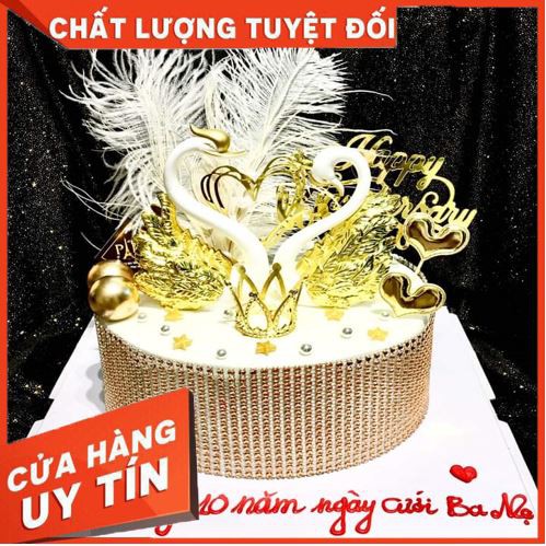 Cặp Đôi Thiên Nga [RẺ VÔ ĐỊCH] dùng trang trí cưới, ăn hỏi, trang trí bánh kem, bánh sinh nhật.