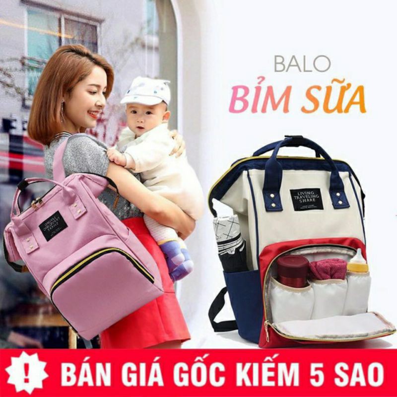 Balo Bỉm Sữa Túi Xách Cho Mẹ Và Bé Tiện Ích Giữ Nhiệt Đựng Đồ Dành Thời Trang Cao Cấp