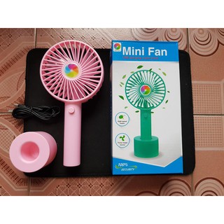 QUẠT TÍCH ĐIỆN MINI FAN CẦM TAY VÀ ĐỂ BÀN