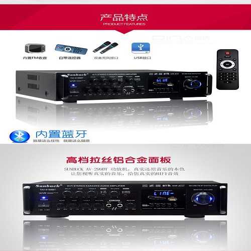 Amply karaoke bluetooth sunbuck tav 6188bt hàng cực hay