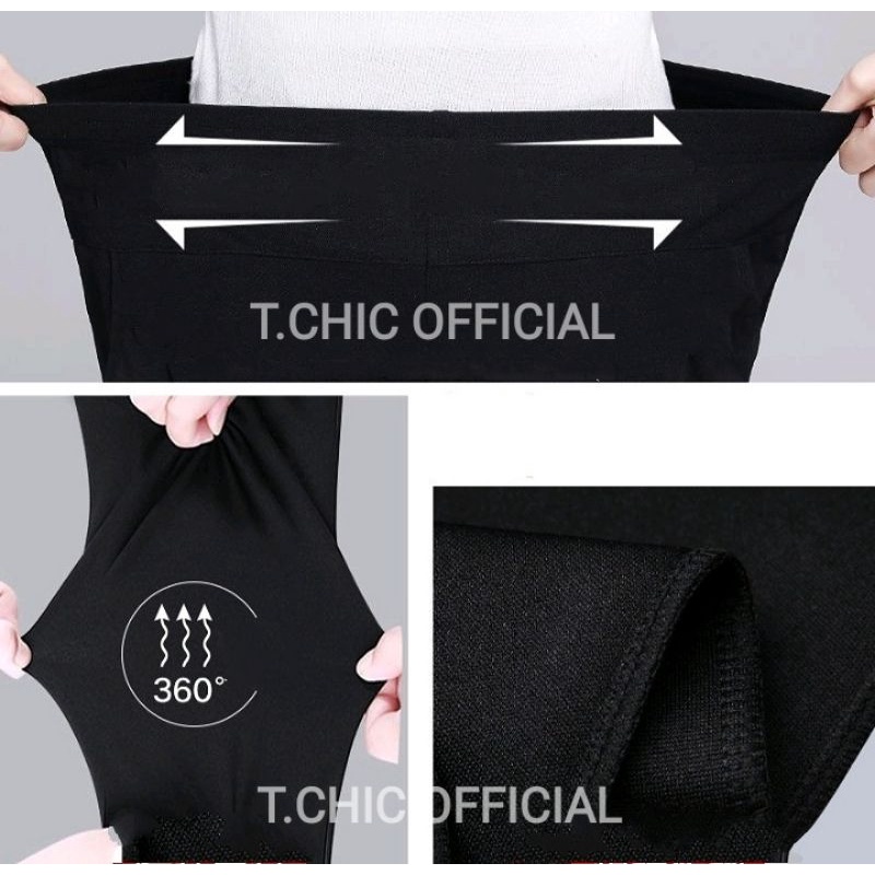 Quần cho mẹ hàng quảng châu quần ống đứng nữ trung niên lưng thun cao ống rộng bigsize vải umi cao cấp dày đẹp may kĩ