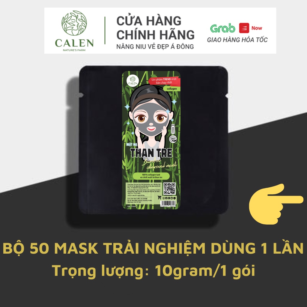 Mặt nạ dẻo spa, mặt nạ bột thảo mộc Calen Nature's Farm, Mặt Nạ Dẻo Gói Trải Nghiệm 10gr