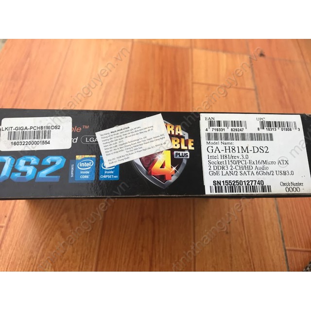 [Mã ELCLXU8 hoàn 5% xu đơn 500k]Mainboard Giga H81 (rev. 3.0) Socket 1150 [Full tụ vàng] (Qua sử dụng) | BigBuy360 - bigbuy360.vn