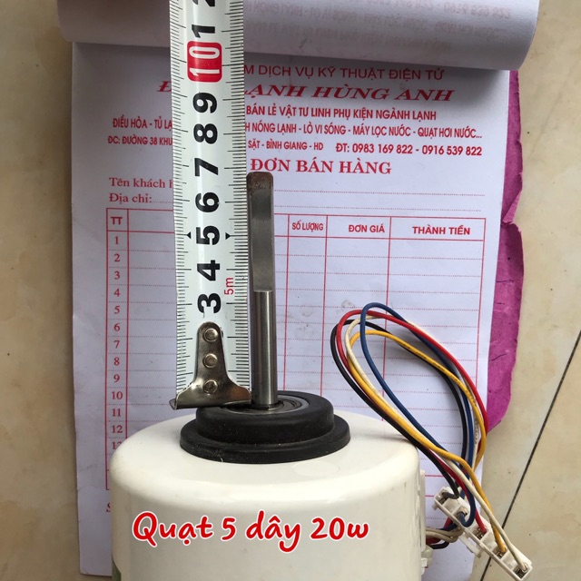 Quạt dàn lạnh điều hoà 5 dây 15w-20w