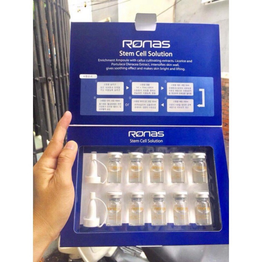Tế Bào Gốc Ronas Hàn Quốc Làm Trắng Da ( Hộp 10 Lọ ) Date Mới | BigBuy360 - bigbuy360.vn