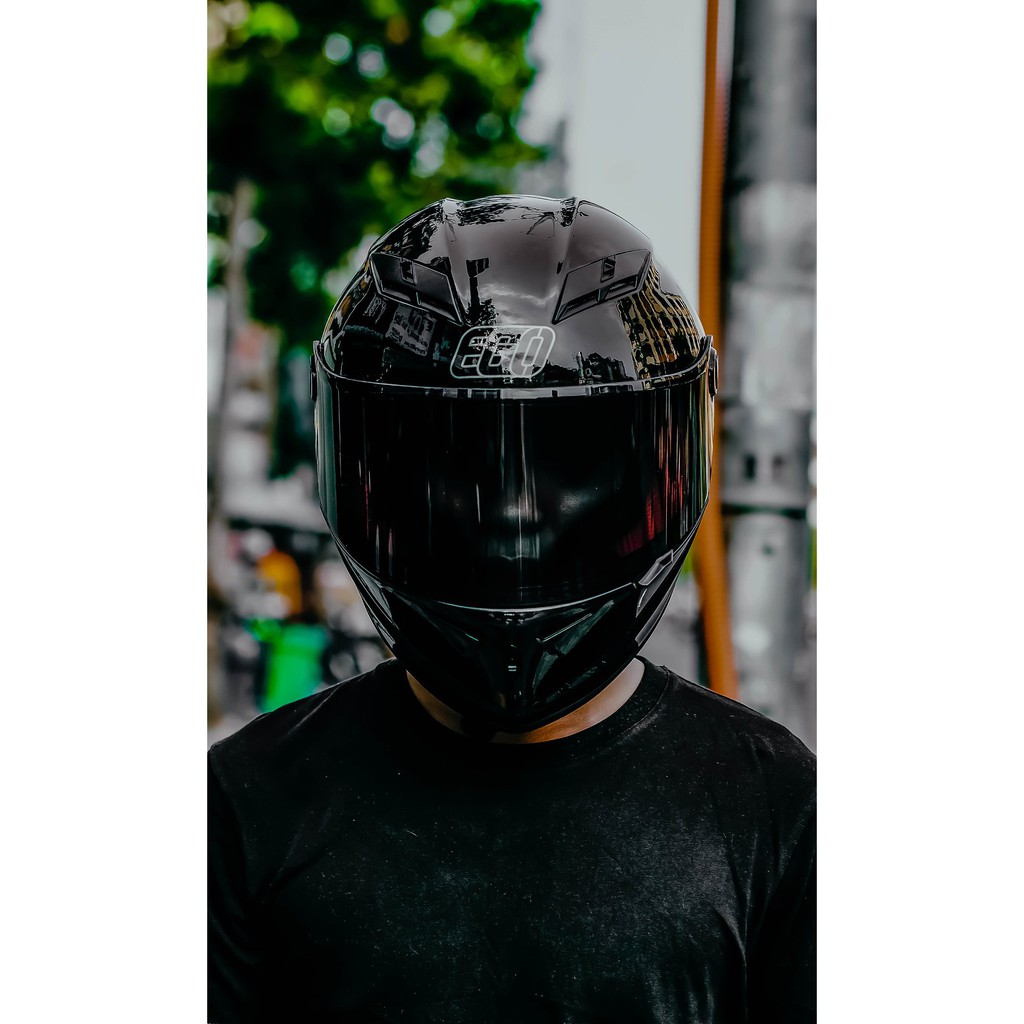 Fullface EGO E7 đen bóng -X135SHOP