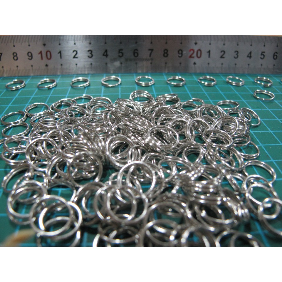 SET 100 Khoen Tròn Inox Nhỏ Móc Chìa Khóa Hay Ví Bóp