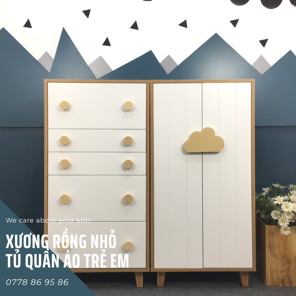 Nội thất phòng trẻ em_Tủ gỗ trẻ em_XRN