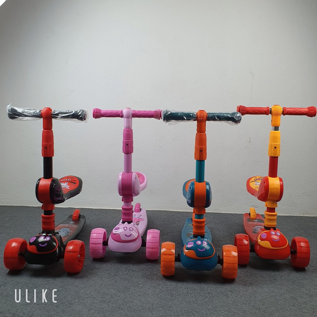 Xe Trượt Scooter 2 In 1 Thế Hệ Mới Có Đèn Lép Ở Bánh Xe-HCBABY