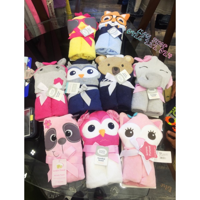Khăn tắm Luvable Friends thú 3D