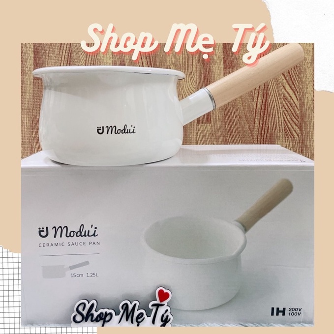 NỒI Sứ MODUI cao cấp hàn Quốc mẹ dùng để nấu cháo nấu bột cho bé ăn dặm