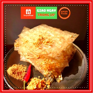 Bánh Tráng Muối Nhuyễn Tây Ninh Phơi Sương Xì Ke Trộn Xike Tỏi Trộn - 30gr - ANANFOODS - 30 BỊCH XKTN