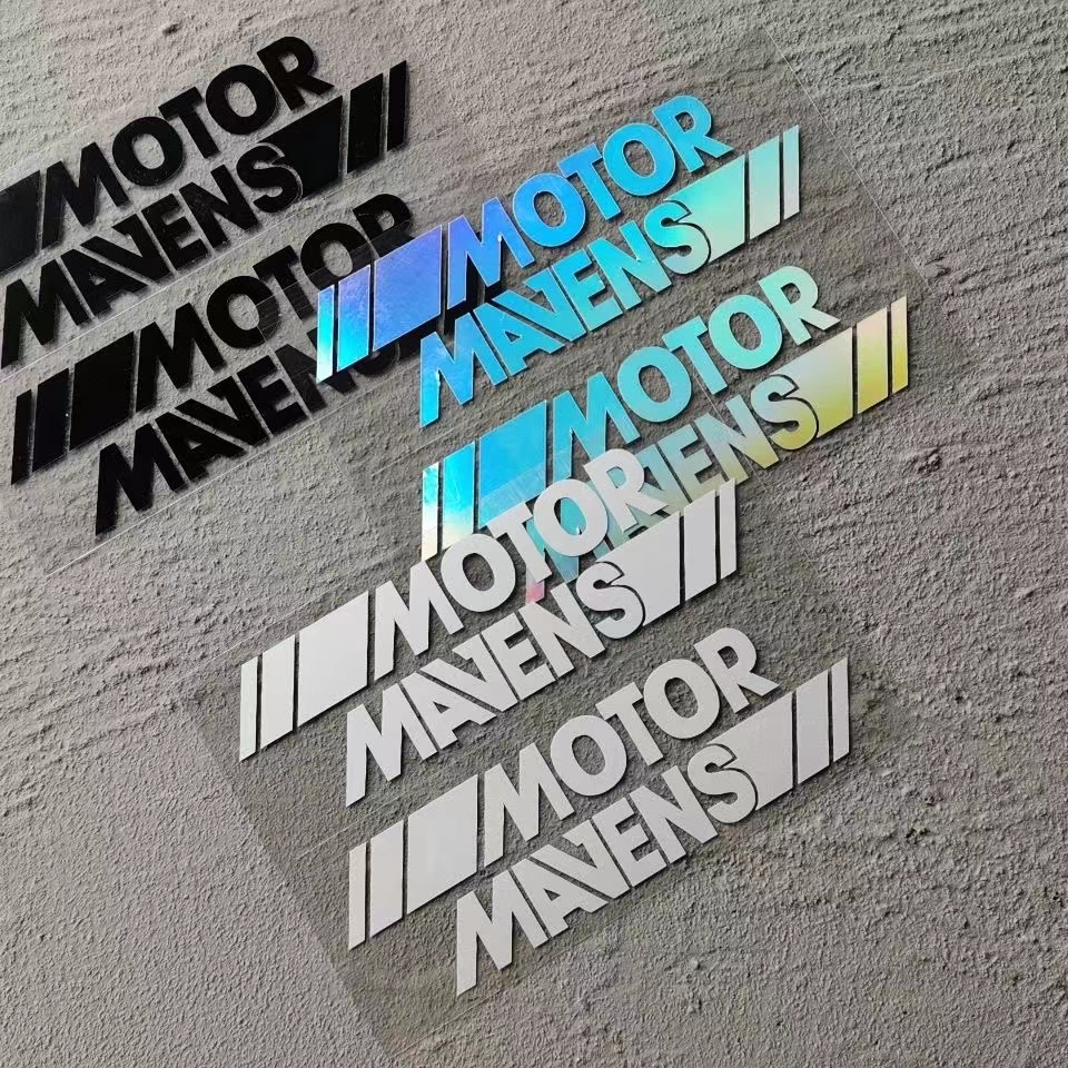 Miếng Dán Trang Trí Kính Xe Hơi In Chữ Tam Giác Độc Đáo Thời Trang