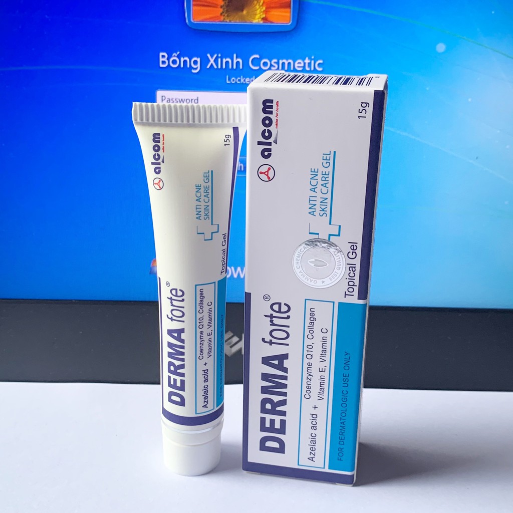 Derma Forte Gel 15g - Giảm Mụn Trứng Cá, Ngừa Thâm, Mờ Sẹo, Dưỡng Da