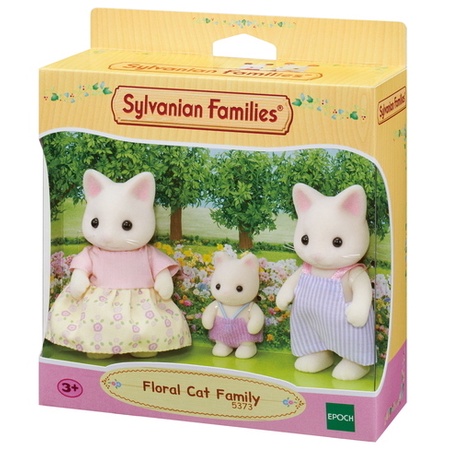 Đồ Chơi Sylvanian Families Gia Đình 3 Thành Viên Mèo Hoa Floral Cat Family