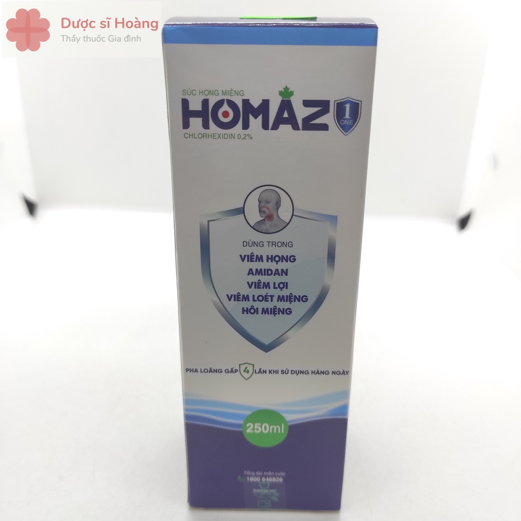 Nước Súc Họng - Miệng HOMAZ One 250ml