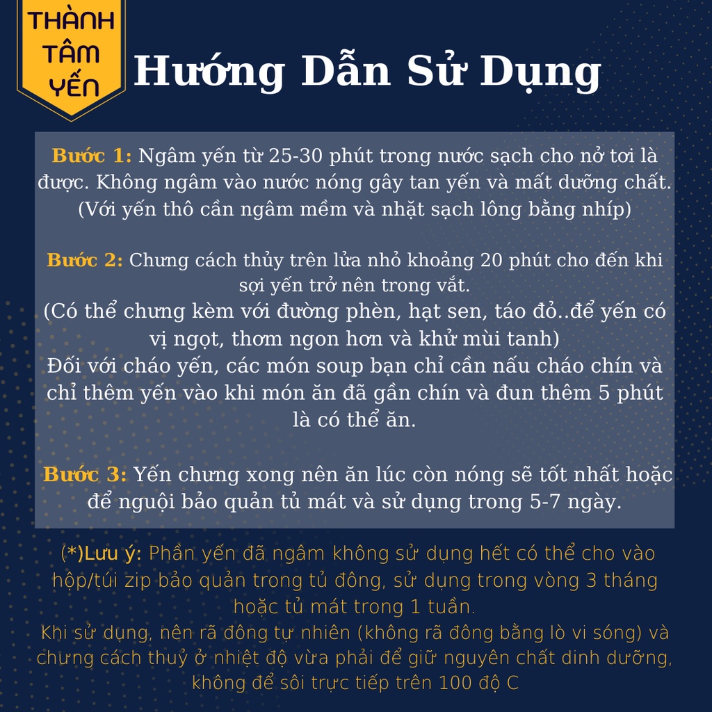 [LOẠI 1] Yến Tinh Chế Sợi Hoa Hồng Nguyên Chất (50gr-100gr)Quà Tặng