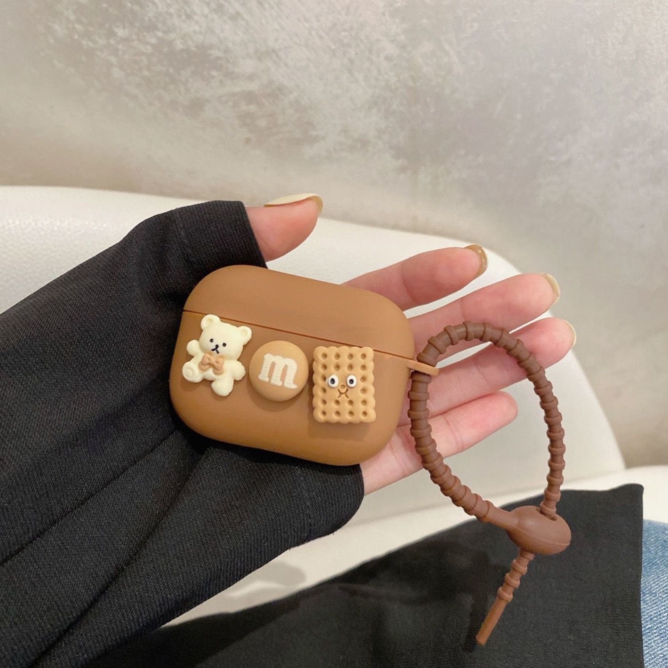 Vỏ Bảo Vệ Hộp Sạc Tai Nghe Bluetooth Không Dây AirPods 1 2 3 pro Họa Tiết Hoạt Hình Dễ Thương