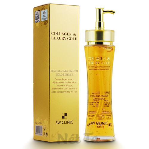 Tinh chất dưỡng trắng da vàng 24k 3W Clinic Collagen Luxury Gold Serum Auth Hàn Quốc
