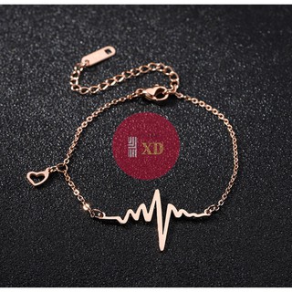 Dây Chuyền Lắc Tay Titan Mặt HEART BEAT