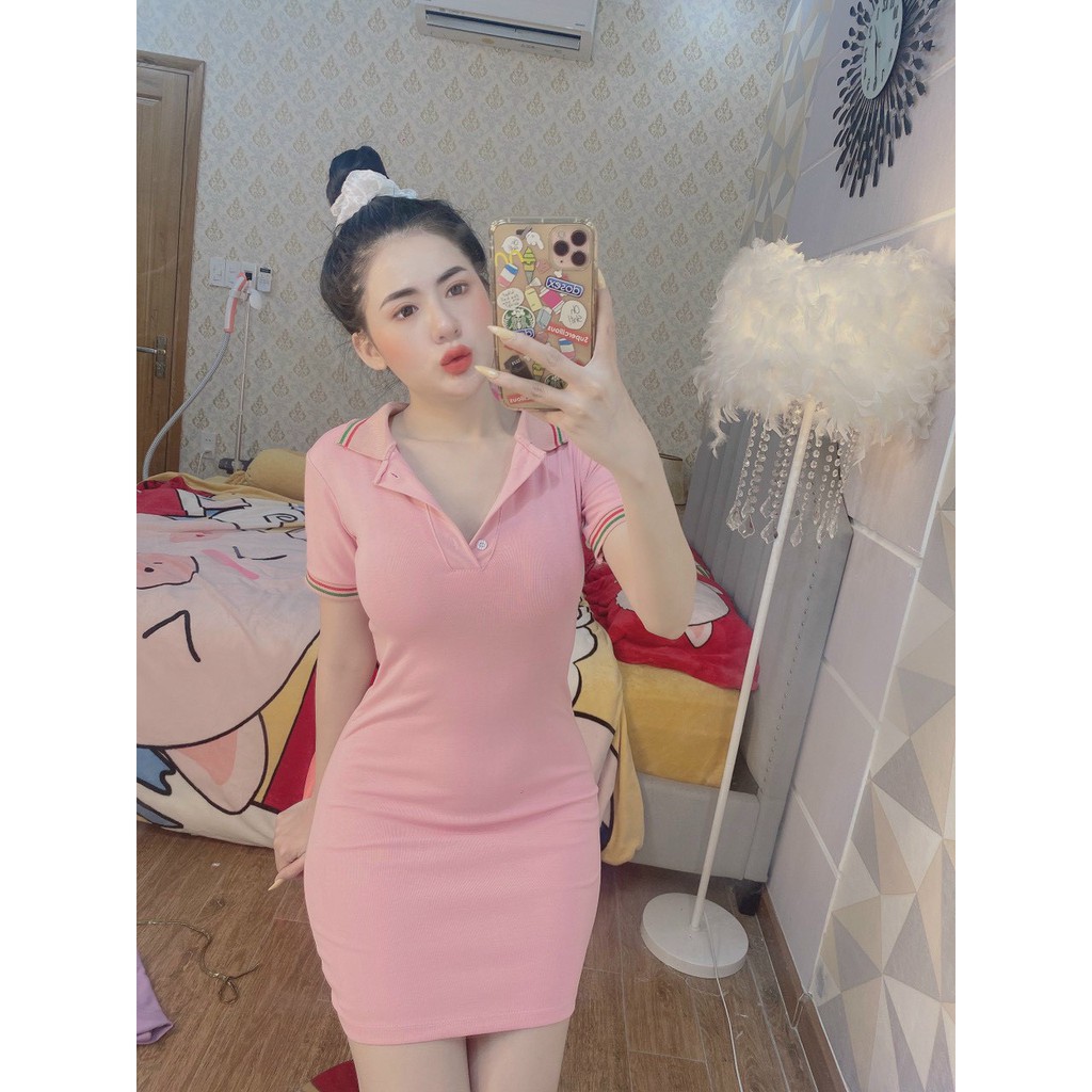 Đầm Polo Nữ Đen Dáng Ôm Váy Nữ Ngắn Body Ngắn, Đầm Body Nữ - 25 Store