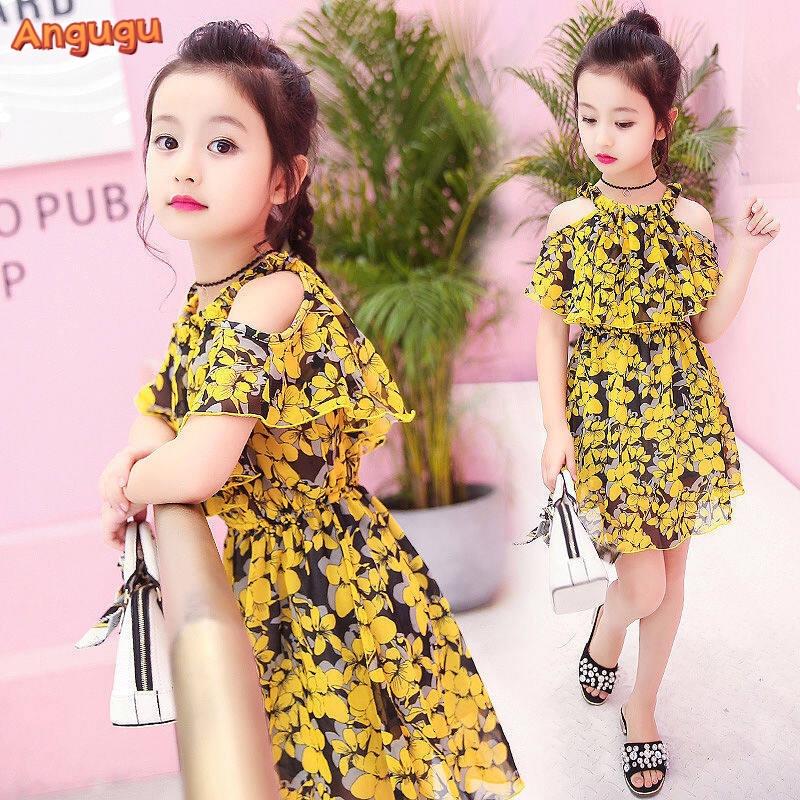 Đầm Thời Trang Kiểu Hàn Quốc Chất Lượng Cao Cho Bé Gái Từ 1 Đến 2 Đến 3-4 - 5-6 - 7 Đến 8-9 - 10 To 11 12 Tuổi