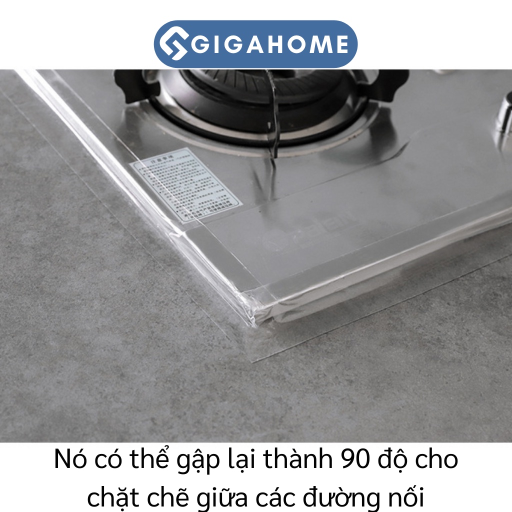 Cuộn Băng Keo Dán Tự Dính Trong Suốt GIGAHOME Chống Thấm Nước, Dầu Mỡ Cho Nhà Bếp 7309