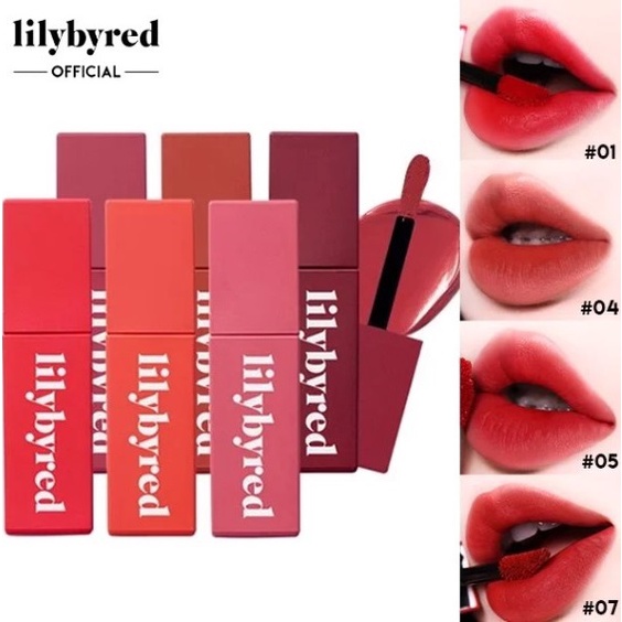 (Voucher - 20k) Son Son Kem Lì, Lên Màu Chuẩn, Mịn Môi Lilybyred Mood Liar Velvet Tint 4.2g