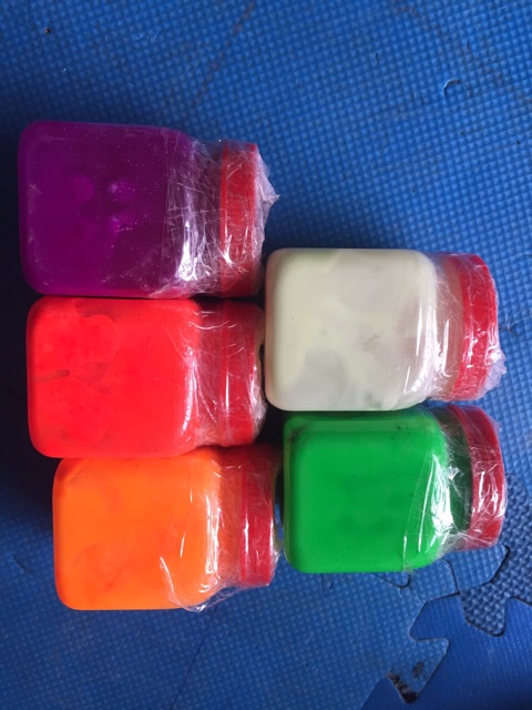 Sơn phát sáng ban đêm dạ quang lọ 150ml pha sẵn hoặc bột kèm dầu đóng hộp