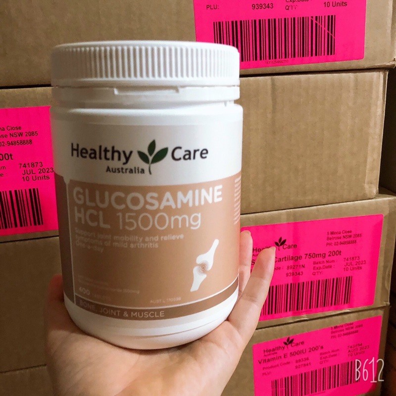 GLUCOSAMINE HCL HEALTHY CARE 1500MG 400 VIÊN