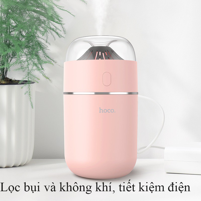 Máy Tạo Độ Ẩm Cao Cấp Cầm Tay Hoco Mini HUMIDIFIER Aroma, tốt cho hô hấp, không khí mát mẻ, tiết kiệm điện