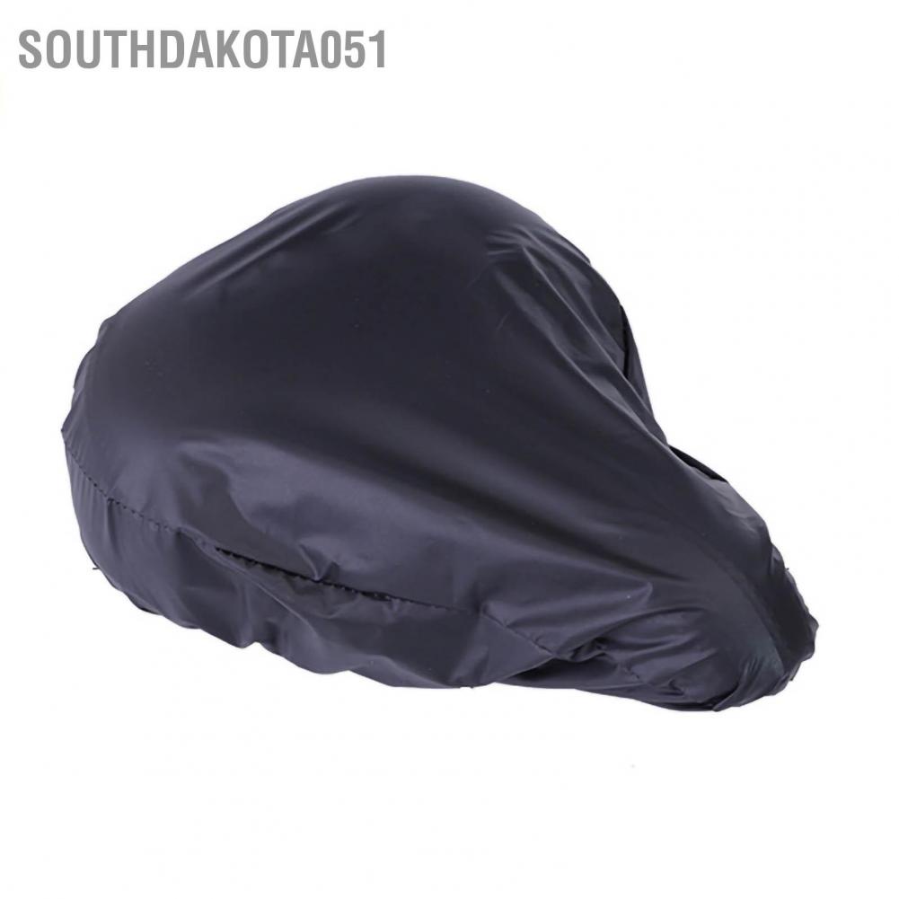 Southdakota051 Outdoor Bicycle Seat Rain Cover Reusable Mountain Bike Waterproof Saddles for Cycling Black