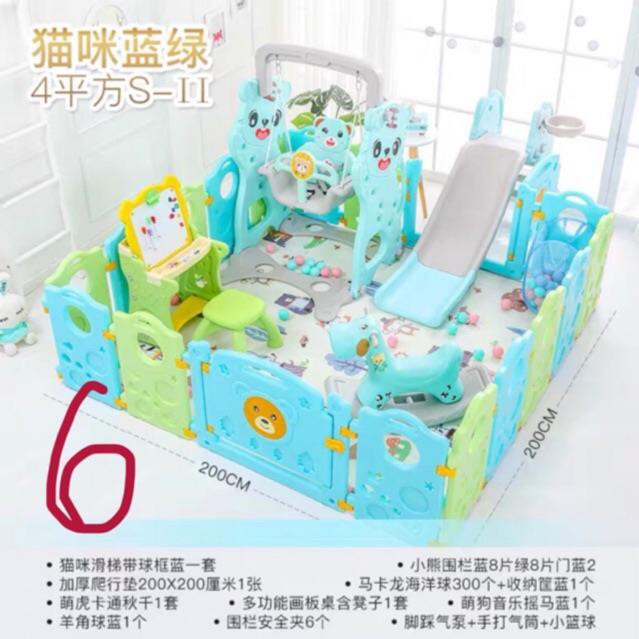 cầu trượt cho bé combo ngôi nhà cho bé yêu đẩy đủ như hình