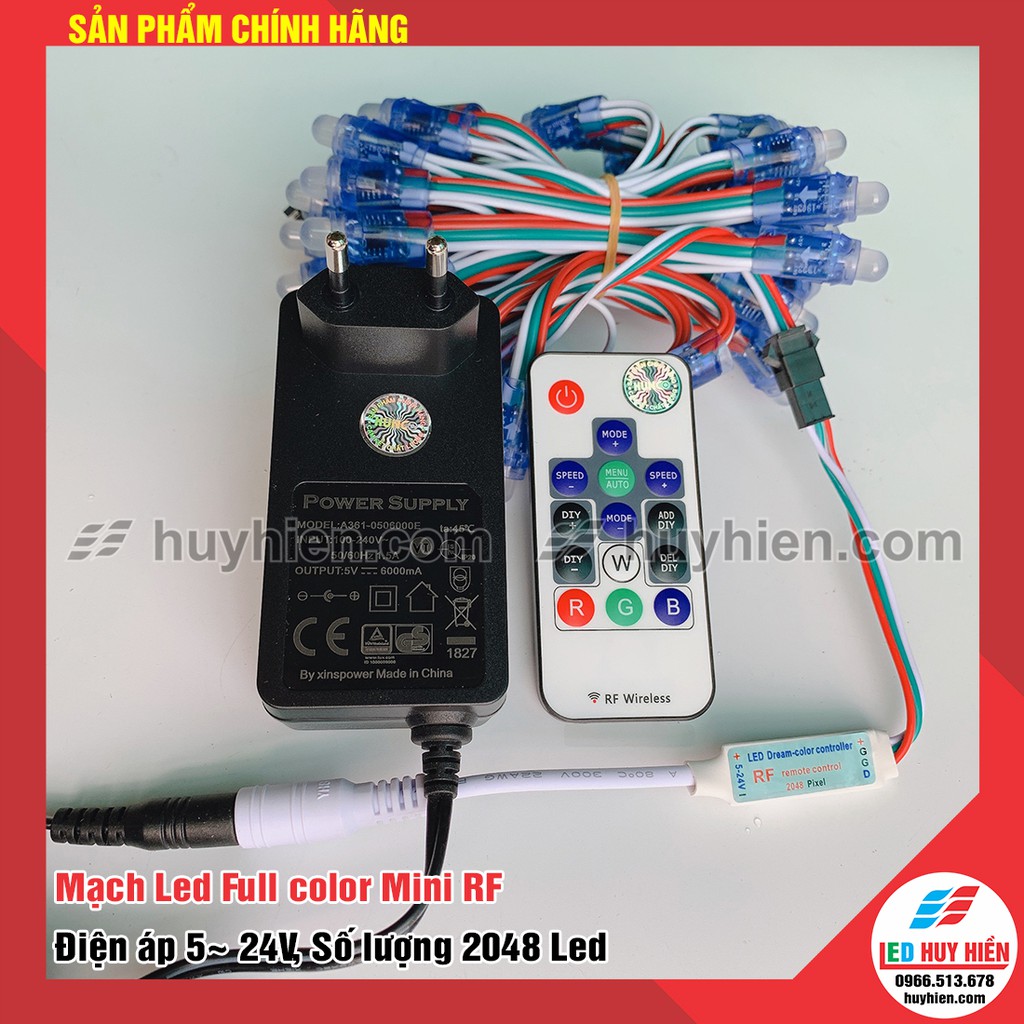 Mạch điều khiển led phun màu RF ic 1903, 2811 (RF full color) led dây, led cuộn | BigBuy360 - bigbuy360.vn