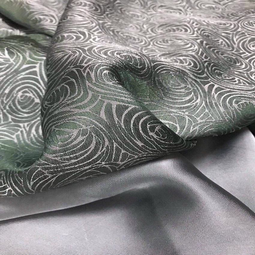 Vải lụa tơ tằm may  áo dài HOA HỒNG Palacesilk, dệt thủ công, khổ 90cm