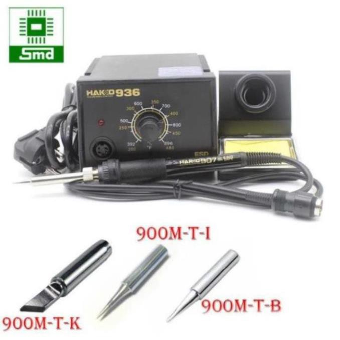 [SALE25]  Trạm hàn, máy hàn, tay hàn HAKKO 936 có thể điều chỉnh nhiệt độ GH308