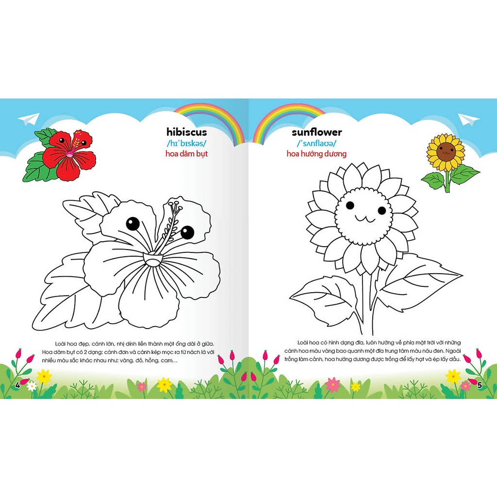 Sách - Colouring 365 ngày Tô màu - KHÁM PHÁ THẾ GIỚI PHÁT TRIỂN TRÍ TUỆ - Hoa, Quả, Rau, Củ (Cuốn 3)