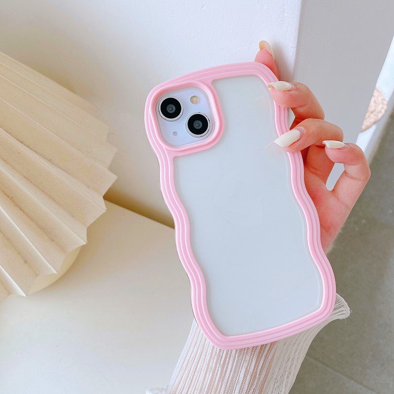 Ốp lưng iphone - ốp mây trong chống sốc viền gợn sóng 2 lớp 7plus//x/xs/xr/xsmax/11/11pro/11promax/12/12pro/1