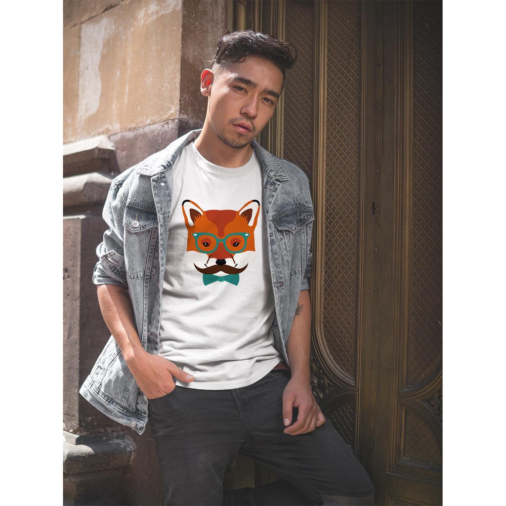 Áo thun Nam in hình Hình vẽ cáo bố - Cotton Thun Phong Cách Cá Tính - Cực Chất Và Đẹp