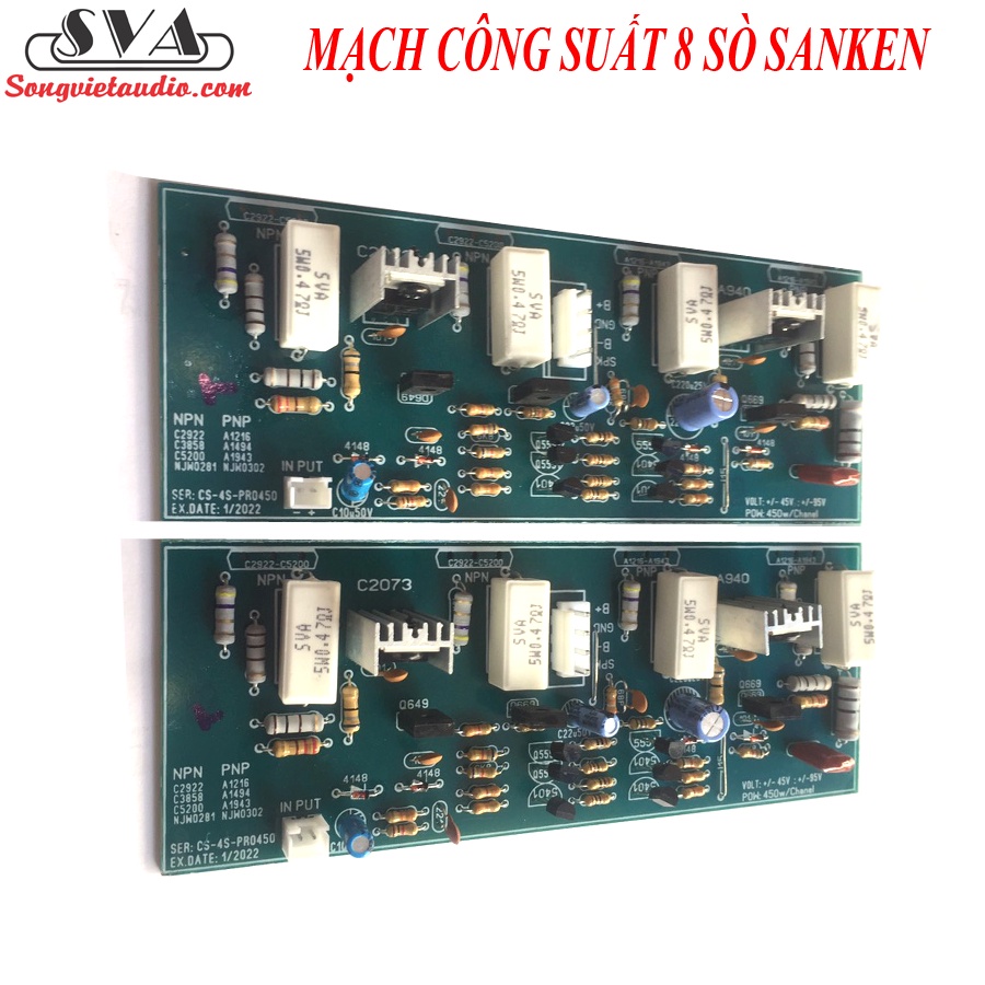 MẠCH CÔNG SUẤT 8 SÒ SANKEN - CẶP