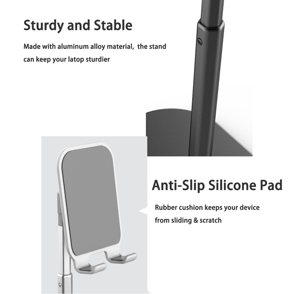 Flexible Phone Holder Extendable Alumimum Alloy  Tablet Stand Smartphone Tablet Universal (3.7-10.2 inches)