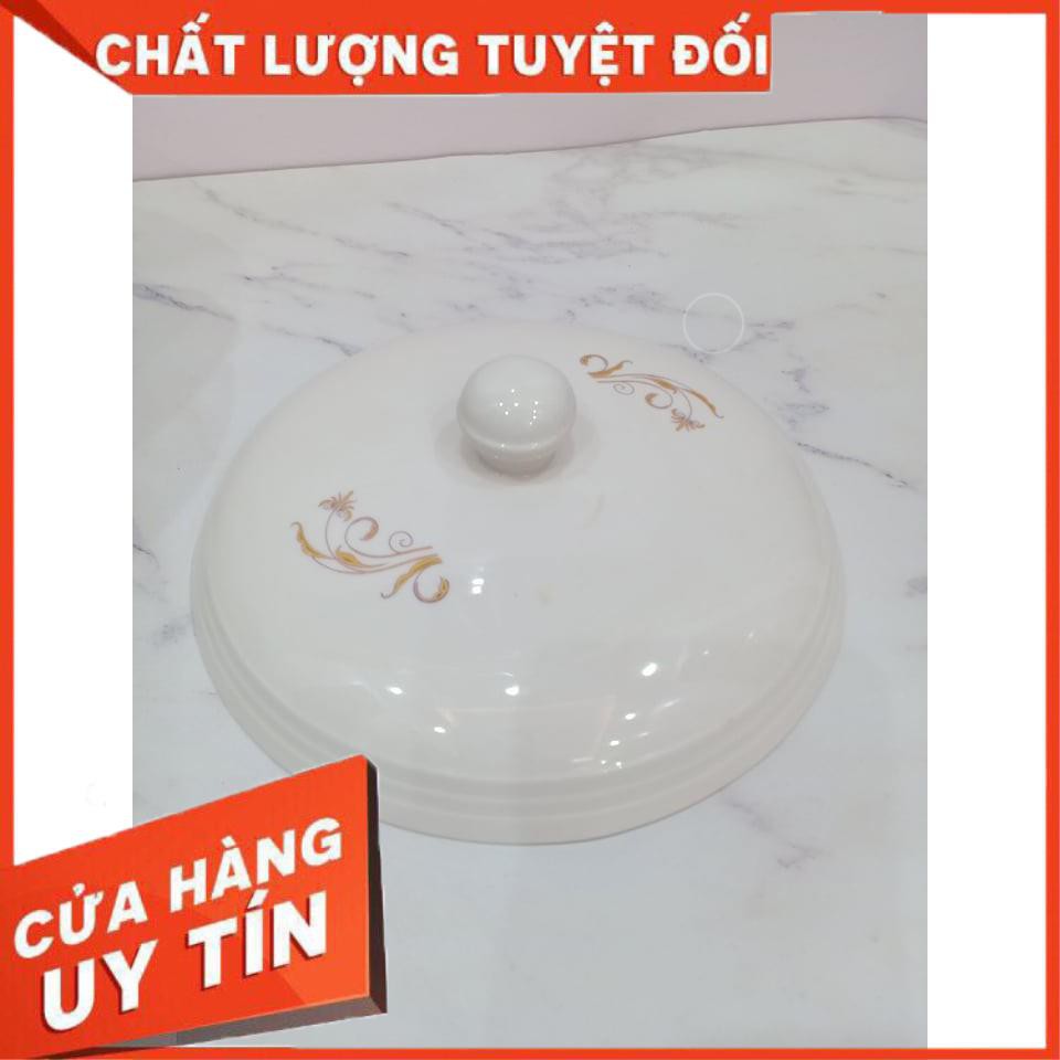 XẢ KHO Tô Sứ Có Nắp Size 19.5 Cm